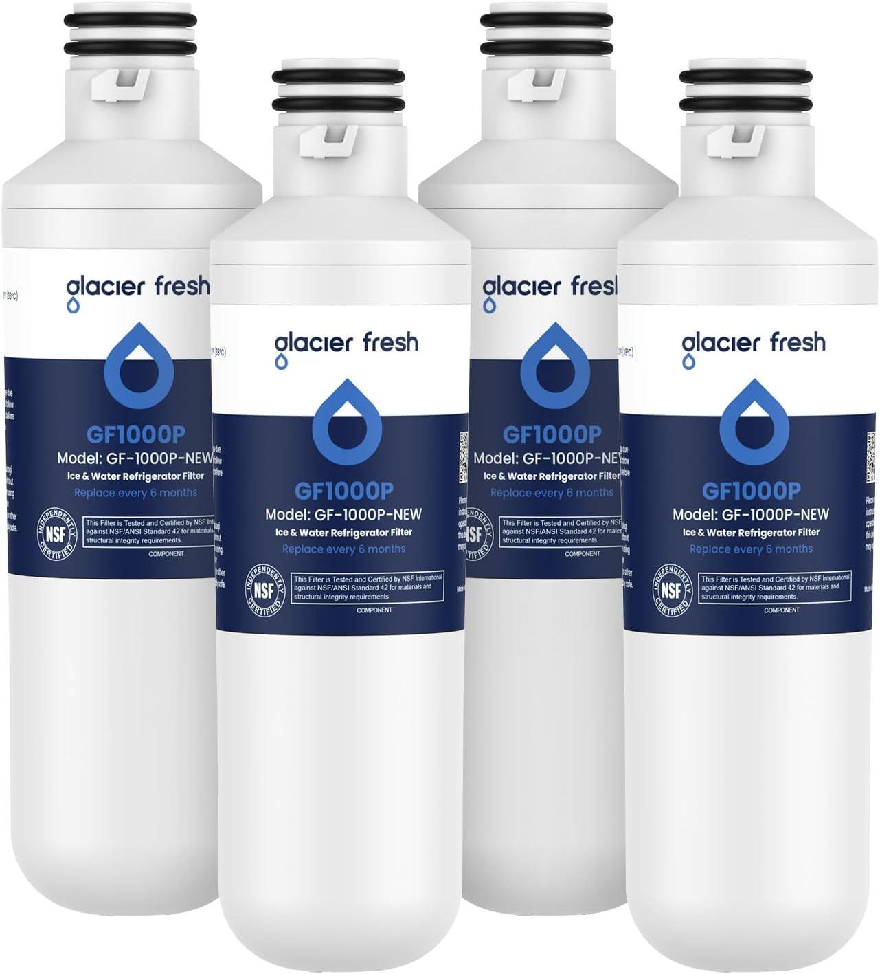 GLACIER FRESH LT1000PC Replacement Water Filter 4 Pack