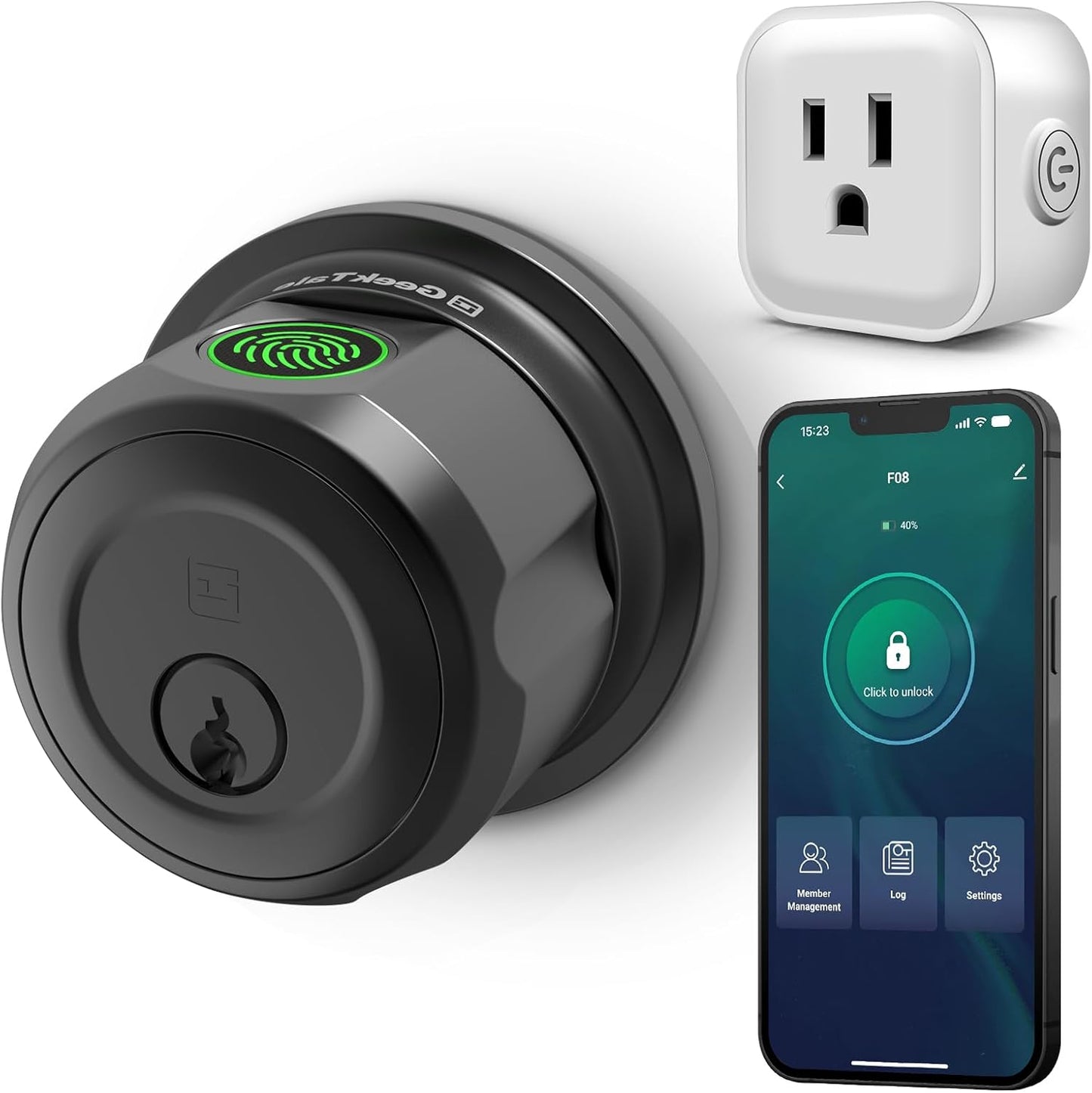 GeekTale Smart Deadbolt Lock: Keyless Entry with App Control