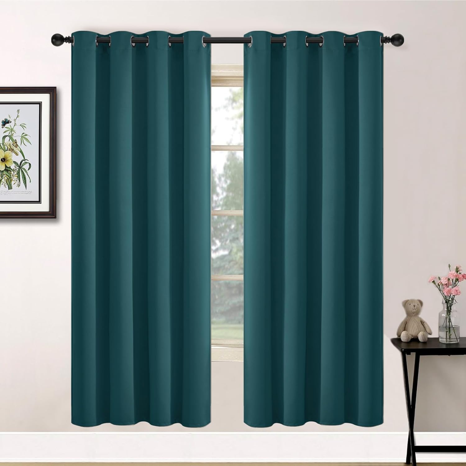 Yakamok Blackout Curtains 72 Inch Length for Bedroom and Living Room