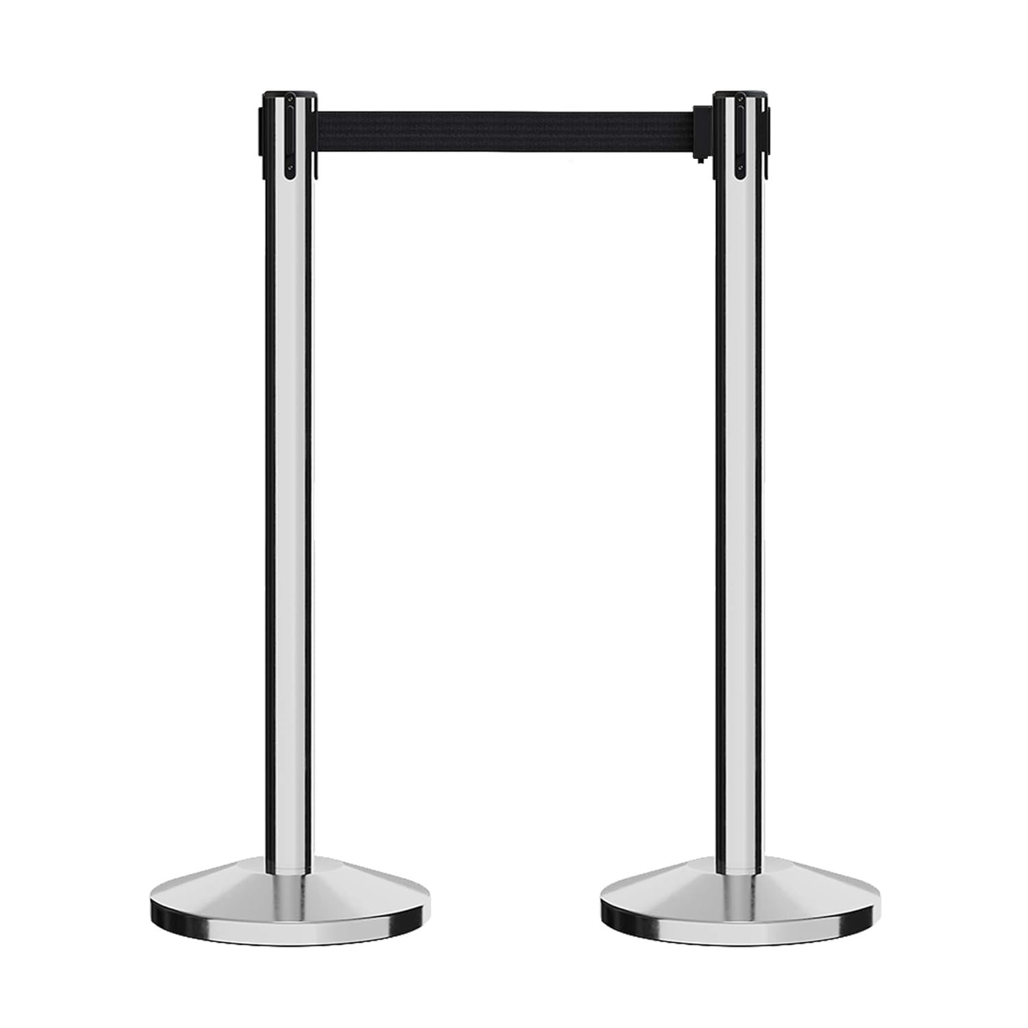 CCW Series RBB-100 Stanchion Retractable Belt Barriers Set