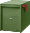 Lockable Post Mount Mailbox Large Size - Anti-Theft, Weatherproof