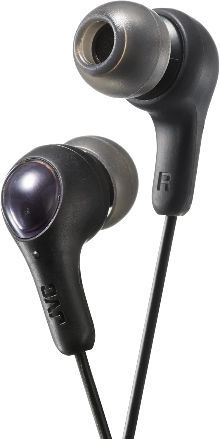 JVC Gumy Earbud Headphones - Powerful Sound, Secure Fit
