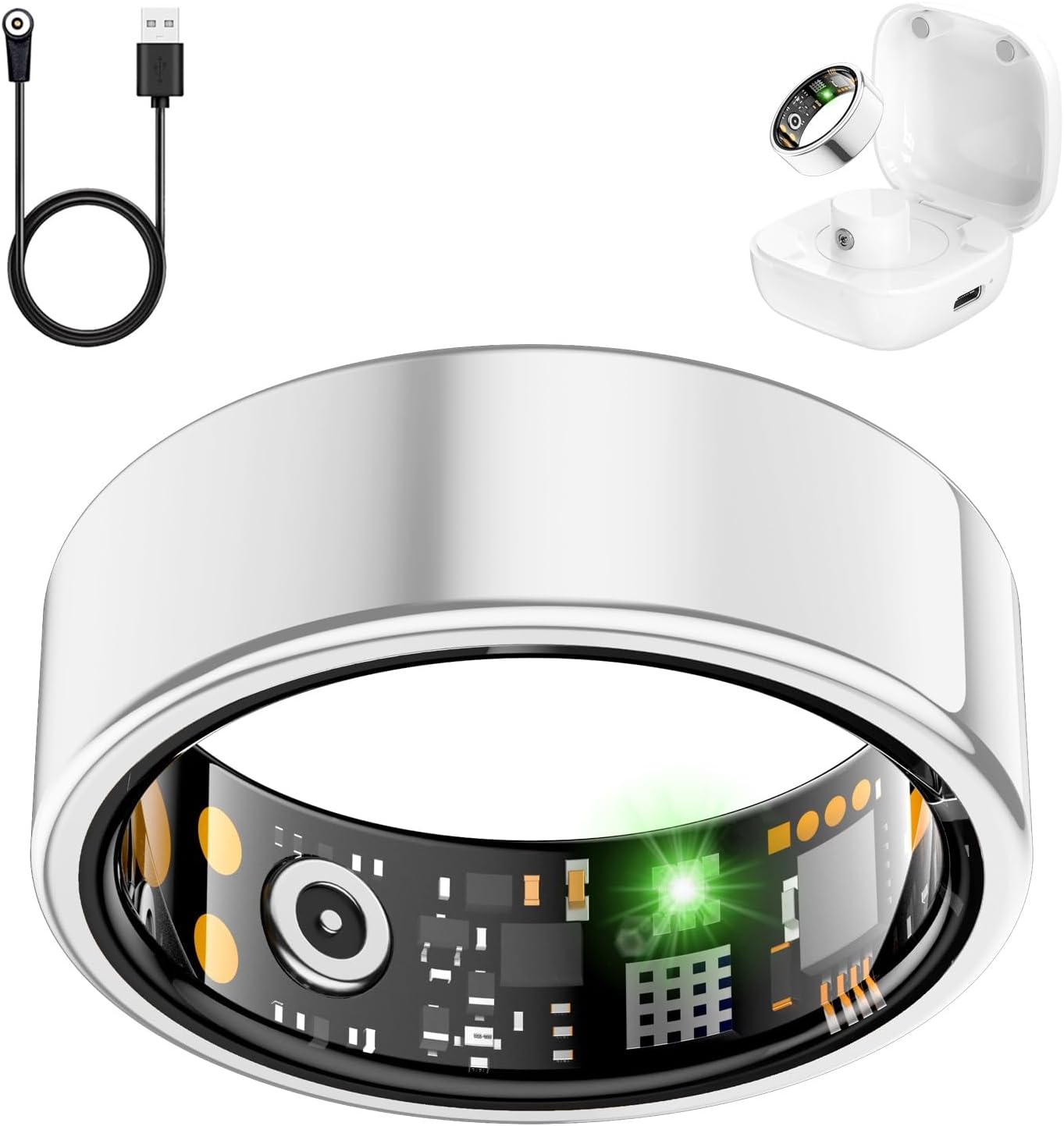 Smart Health Ring for Women Men - Fitness Tracker with Sleep Monitor