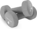 Neoprene Coated Dumbbell Hand Weights Set - Durable, Anti-Roll