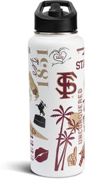34oz Team Spirit Water Bottle - Officially Licensed NCAA Gear