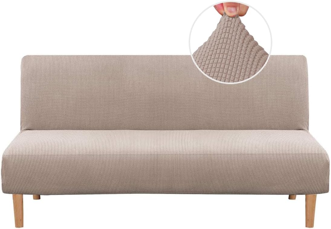 H.VERSAILTEX Armless Futon Cover Stretch Sofa Bed Protector