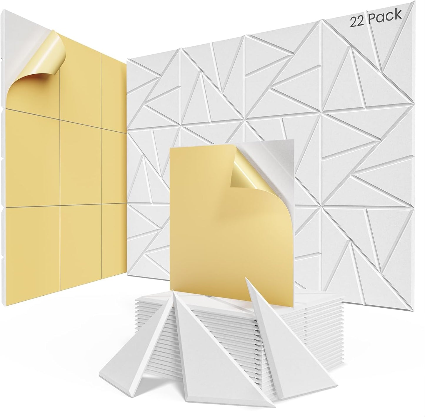 22 Pack Acoustic Panels for Soundproofing Home Studio Office