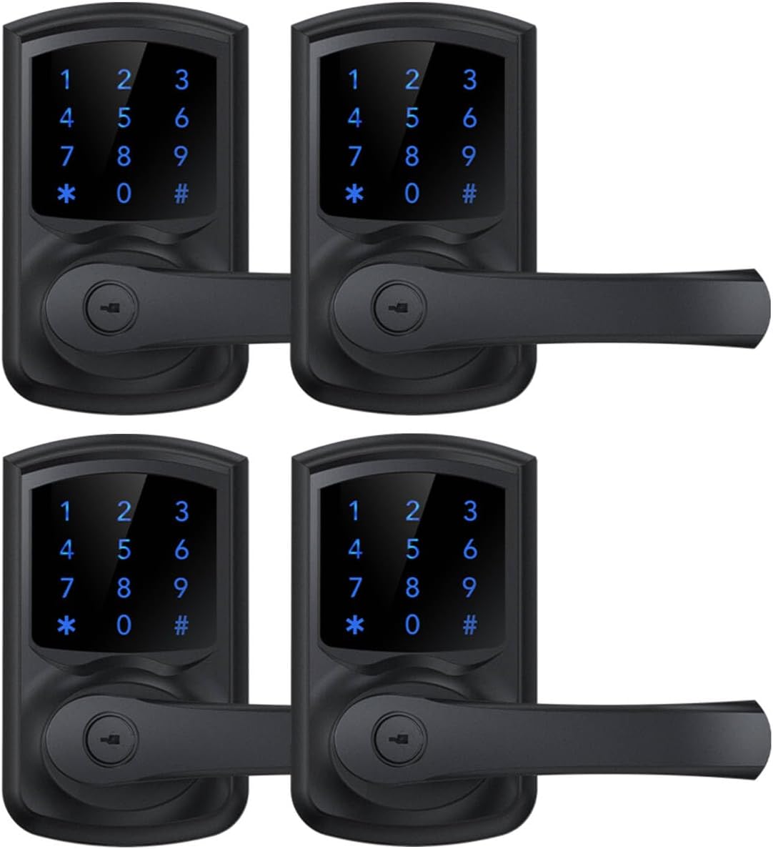 Keyless Entry Door Lock with Keypad and Handle for Front Doors