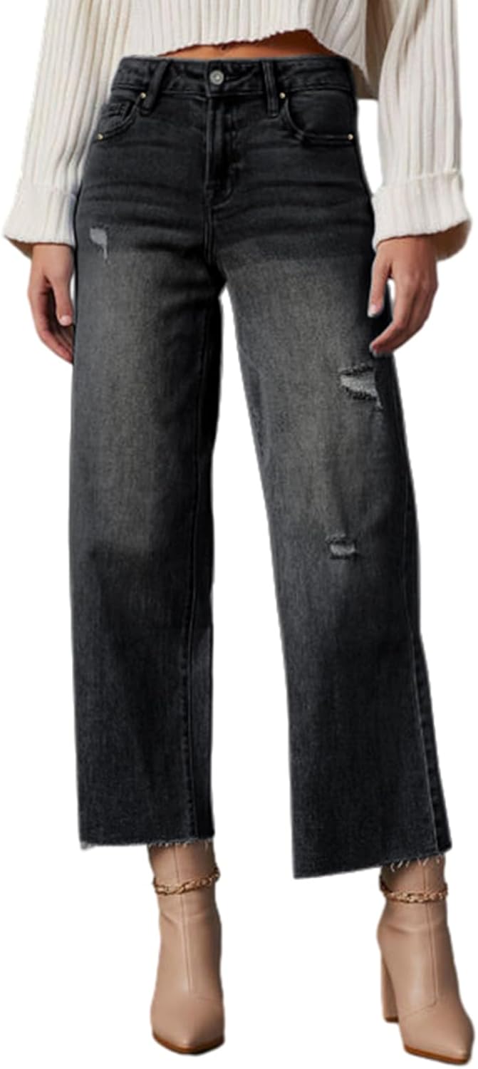 Dokotoo Womens High Waist Baggy Jeans for Casual Style