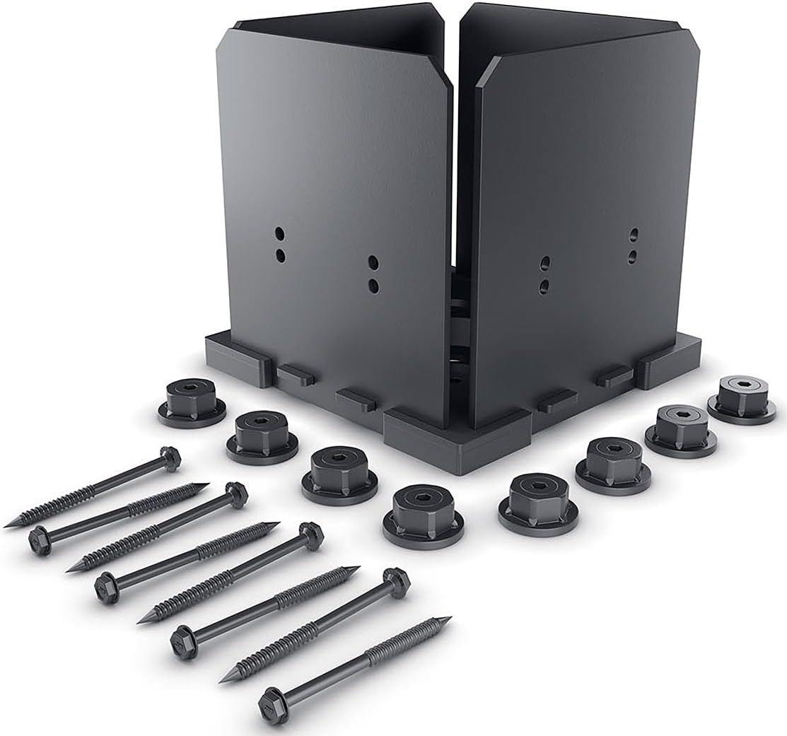 Ozco Ironwood 8x8 Post Base Kit for Durable Outdoor Structures