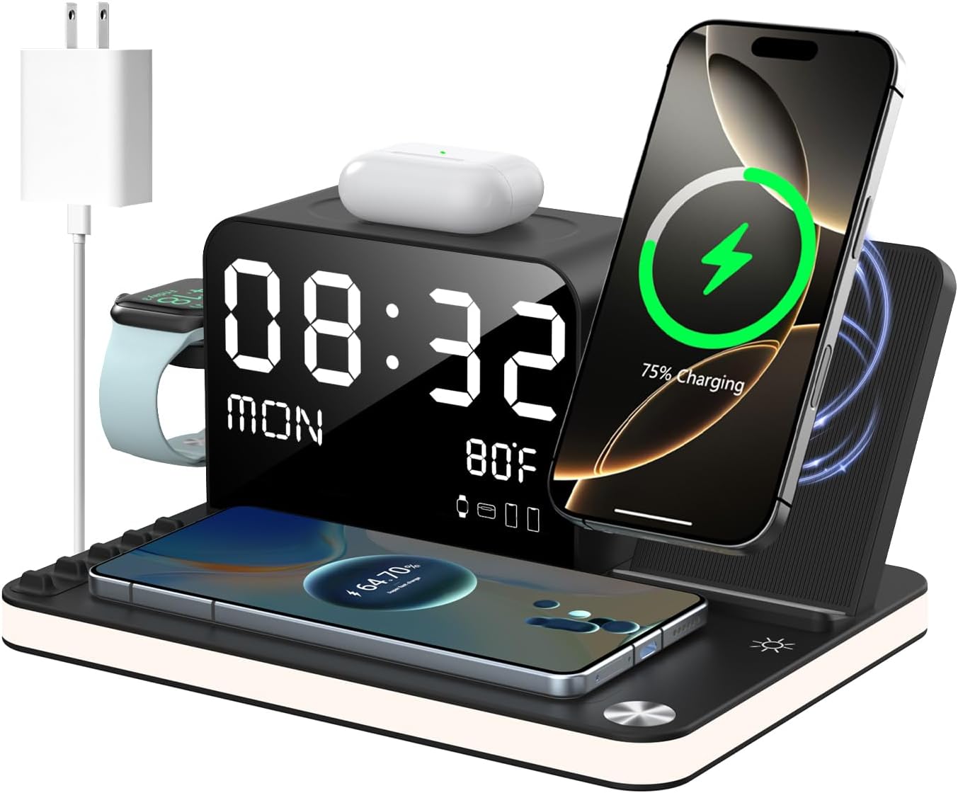 BezosMax 7 in 1 Wireless Charging Station by BLKE for iPhone 16ft