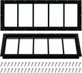 Tandefio 10ft' X 29ft' Black Shed Windows for Natural Light