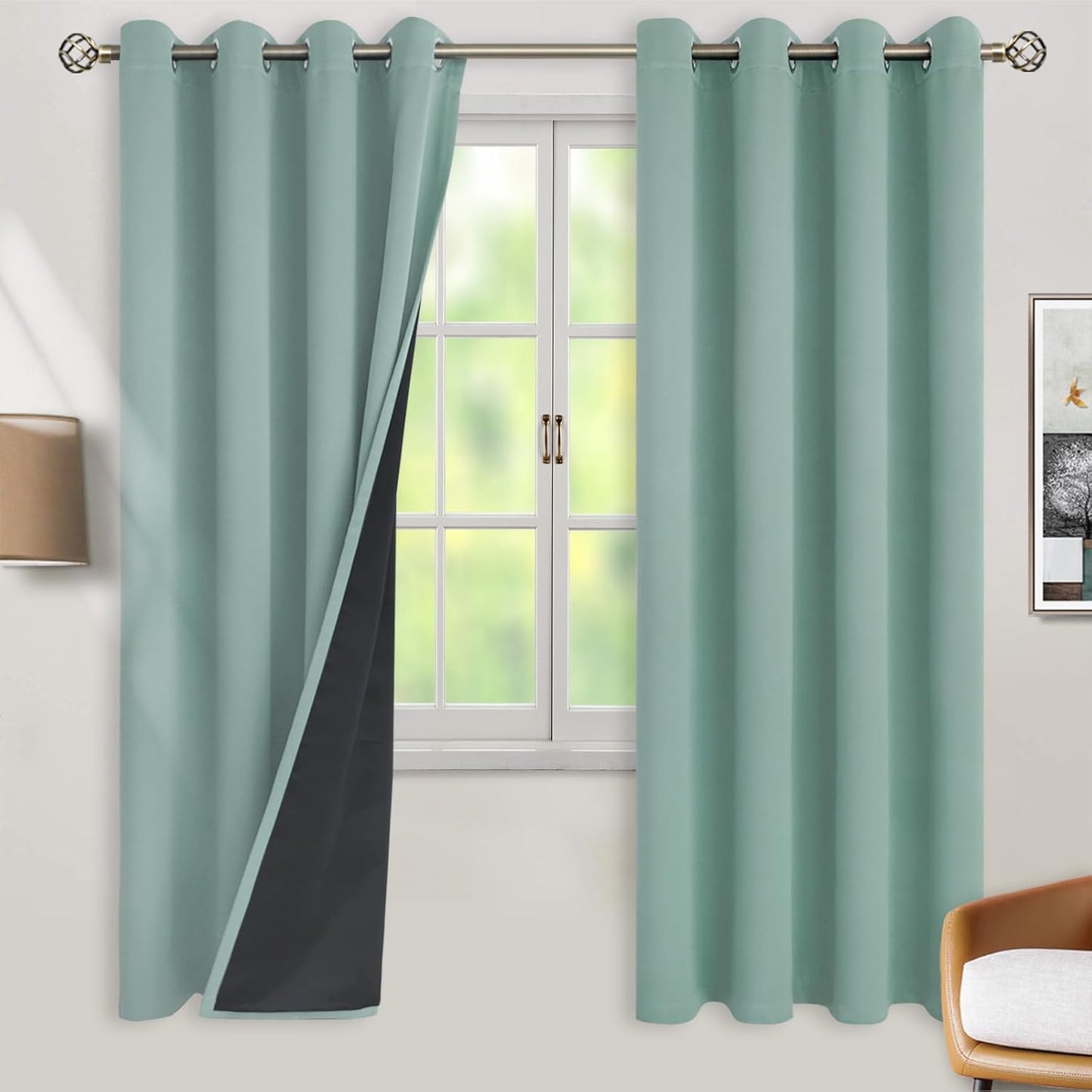 BGment Thermal Insulated Blackout Curtains for Bedroom