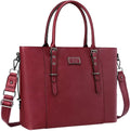 Laptop Tote Bag for Women 17in PU Leather - Waterproof Work Briefcase