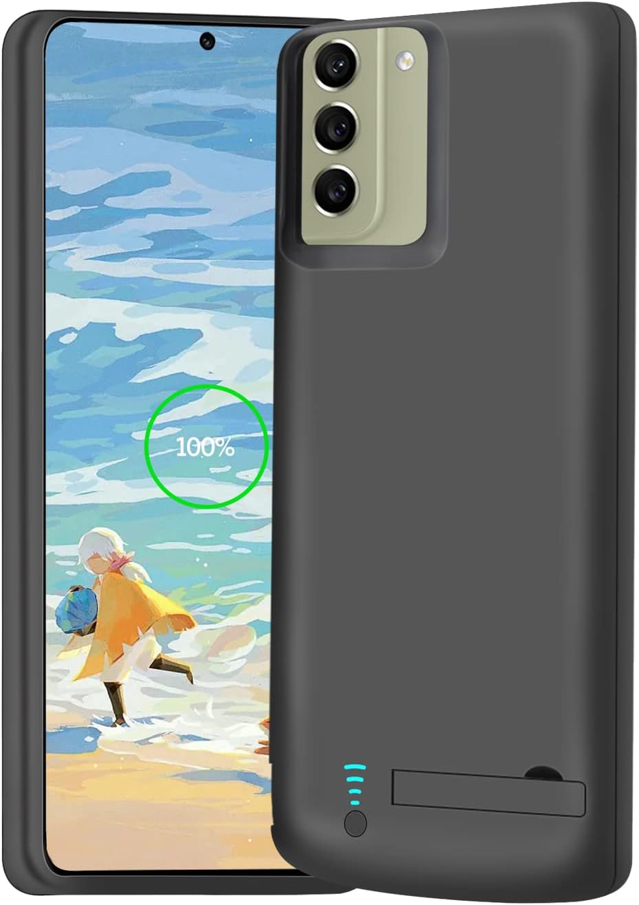 Battery Case for Samsung Galaxy S21 FE 5G, 5000mAh Power