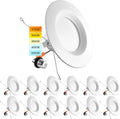 LED Recessed Retrofit Downlight 5/6 in - Color Selectable, Dimmable