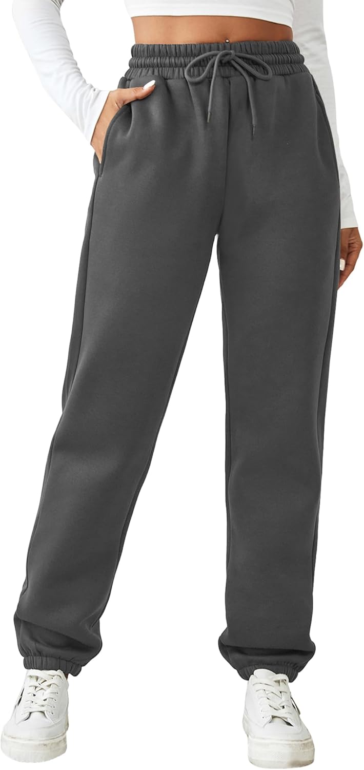 Fleece Lined Sweatpants for Women - Warm Athletic Joggers