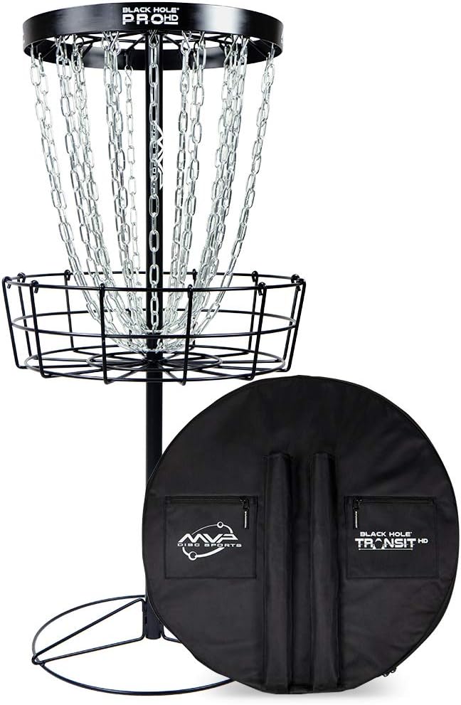 Portable MVP Black Hole Pro HD Disc Golf Basket w/ Bag