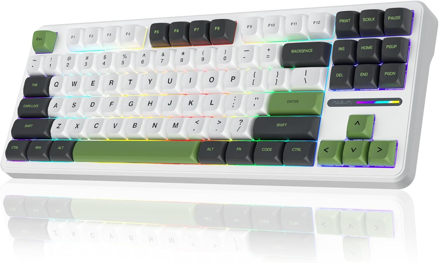 AULA F87 Wireless Mechanical Keyboard: Custom TKL Gaming Experience