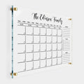 14x18 Personalized Acrylic Wall Calendar 2025 - Reusable Dry Erase