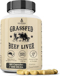 Grass Fed Beef Liver 180 Capsules - Energy & Full Body Support