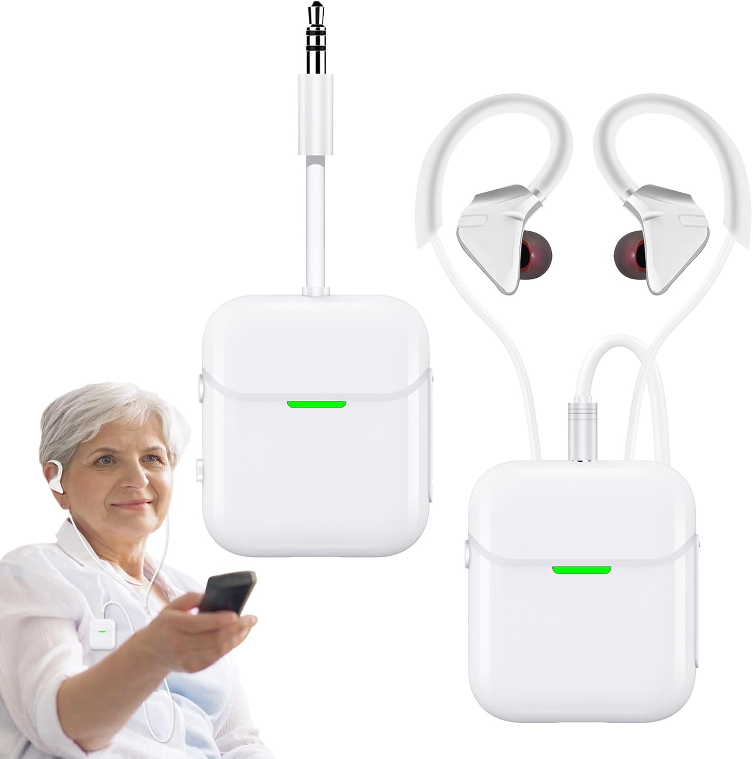 Wireless Headset for TV with Bluetooth Transmitter & Receiver