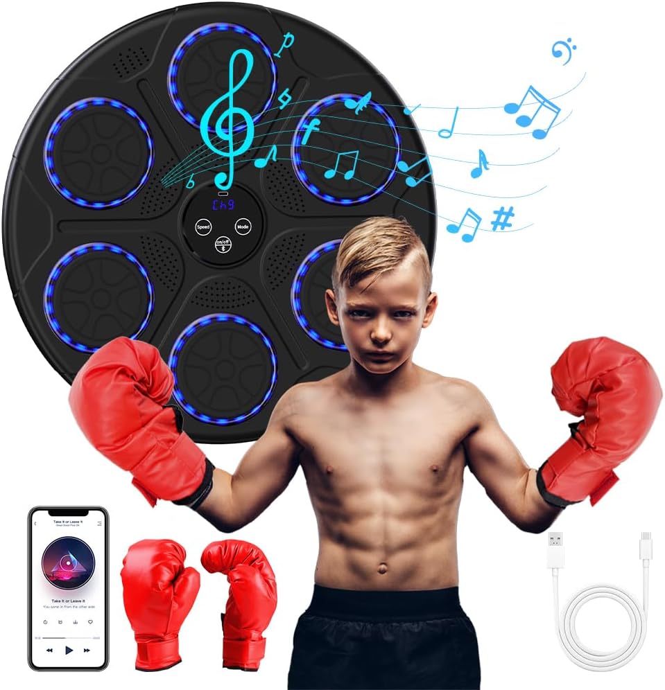 Upgrade Your Boxing Skills with Music Wall Mount - 9 Modes & 9 Speeds