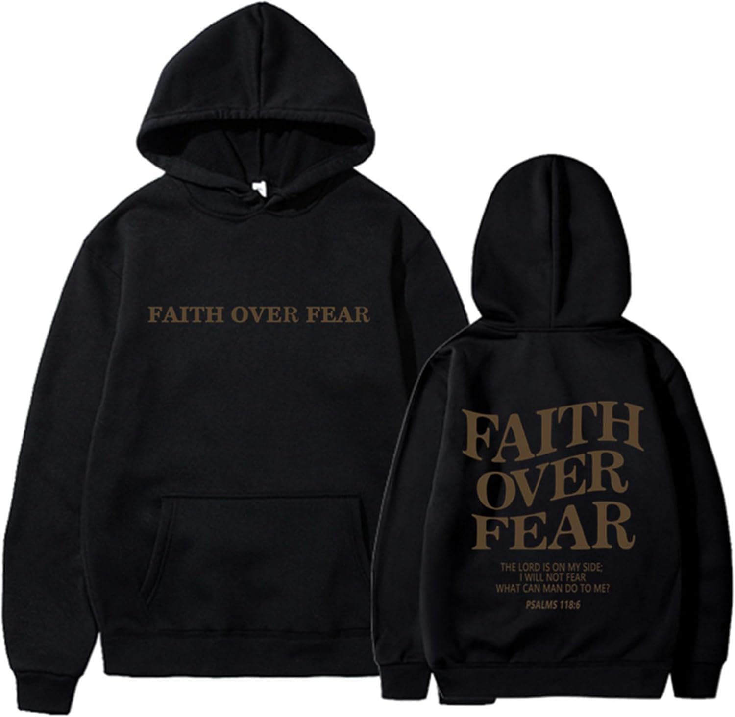 Faith Over Fear Christian Hoodie - Empowering Wear