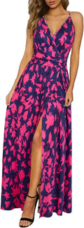 Women Summer 2025 Maxi Dress Vacation Floral Spaghetti (Style MPT7)