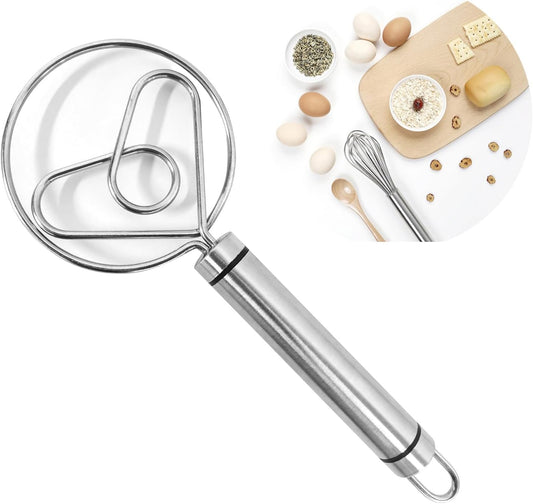 Stainless Steel Danish Dough Whisk - Easy Baking!