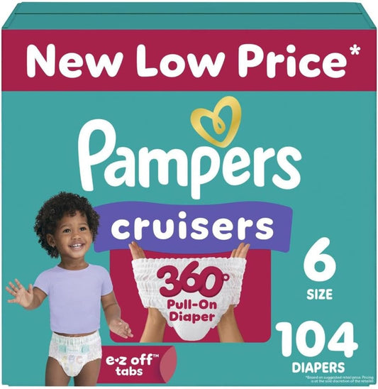 Pampers Cruisers 360 Diapers Size 6 - Ultimate Leakproof Protection