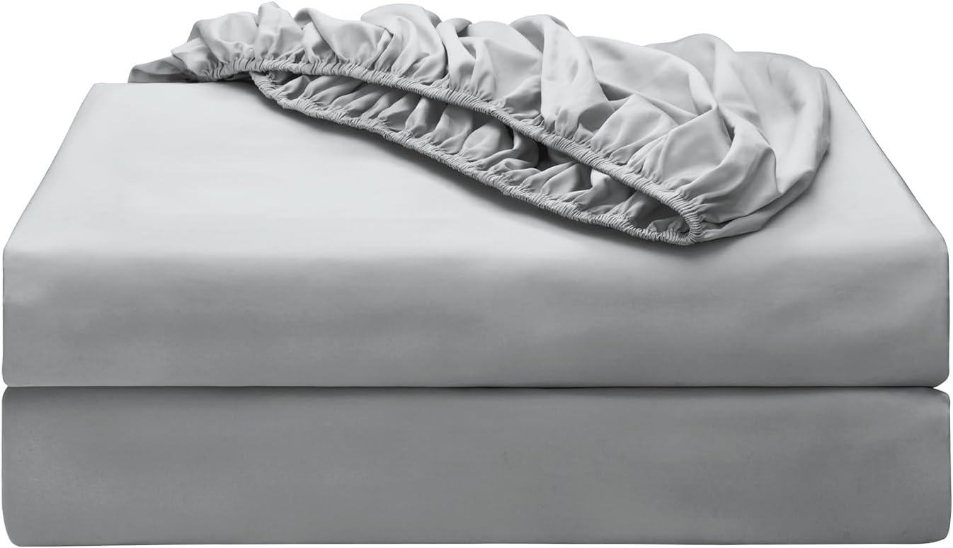 2-Pack Pure Cotton Fitted Sheet Queen Size for Ultimate Comfort