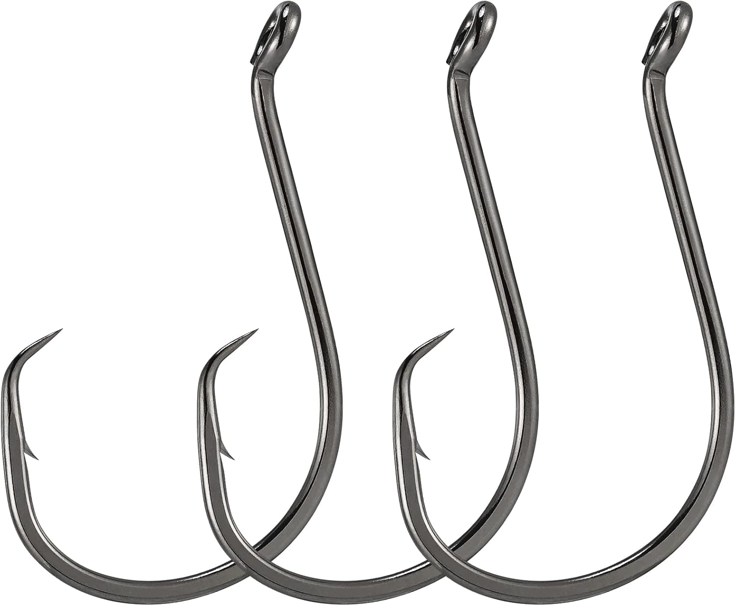 Dr.Fish 100 Pack Offset Circle Hooks for Versatile Fishing