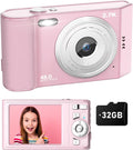 1080P Pink Kids Camera - Perfect Birthday Gift!