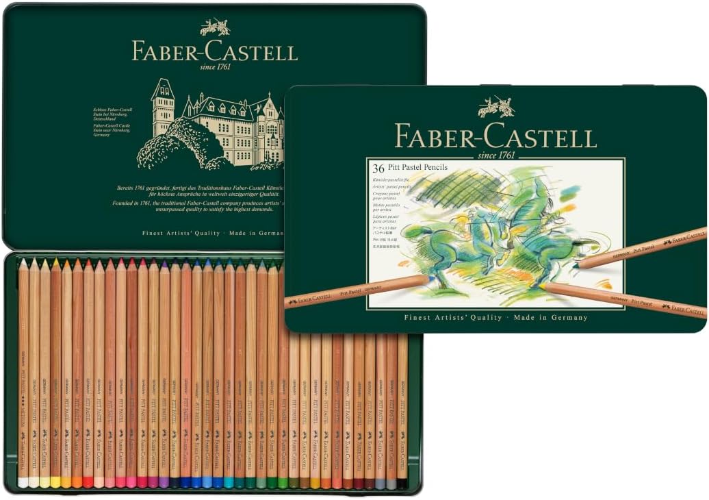 Faber-Castel Pitt Pastel Pencils in Metal Tin - 36 Pack Assorted