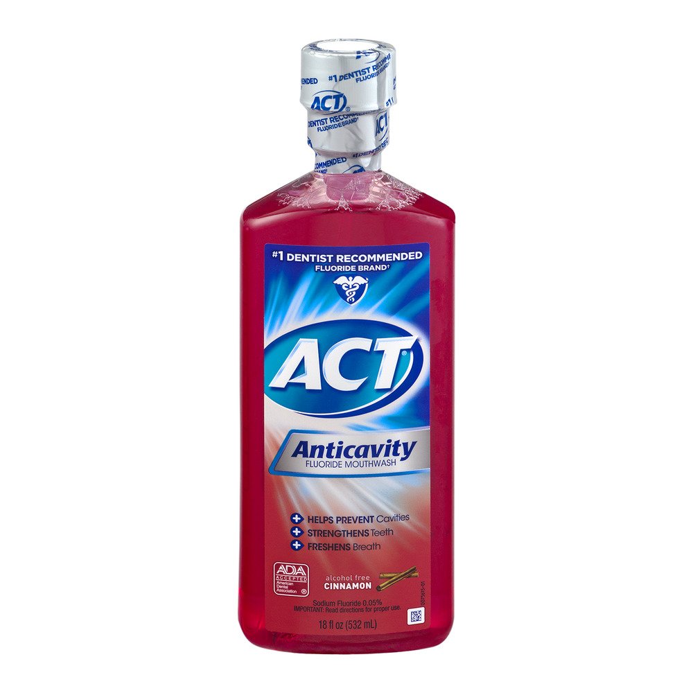 ACT Anticavity Fluoride Rinse for Stronger Teeth and Fresh Breath