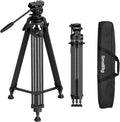 SmallRig FreeSpeed Carbon Fiber Video Tripod, 73 in - Heavy Duty Fluid