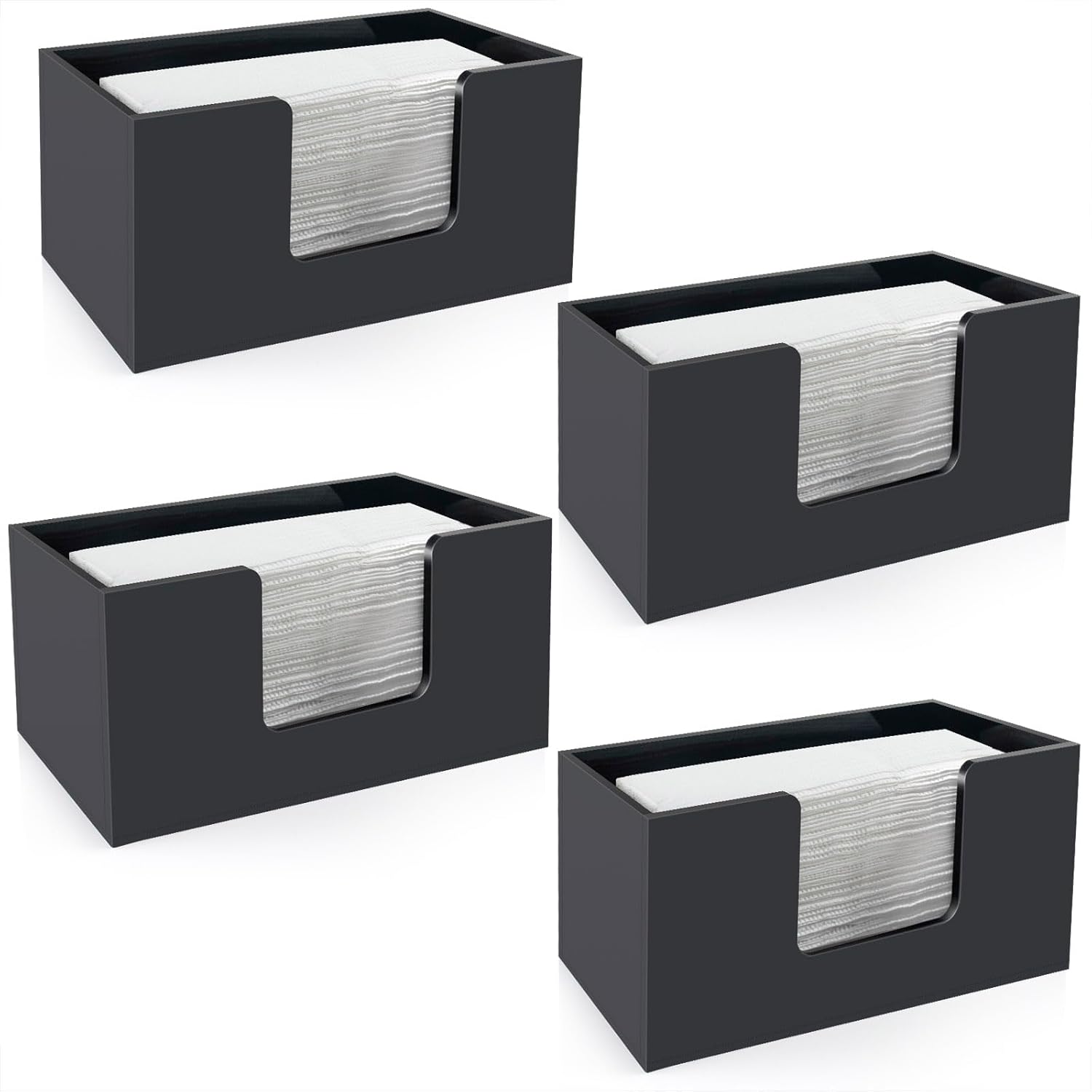 Durable Acrylic Paper Towel Holder for Kitchen and Bathroom Use