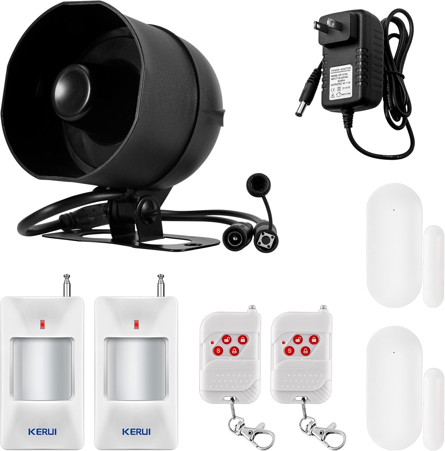 KERUI WiFi Home Security Alarm System 7-Piece Kit for Safety