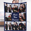 Sherpa Fleece Custom Photo Blanket - Ultra Soft Personalized Throw