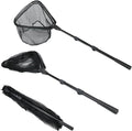 Fishing Landing Net with Telescoping Pole Handle - Compact Reach 82in