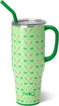 40oz Mega Mug Tumbler with Handle and Straw - Tee Time