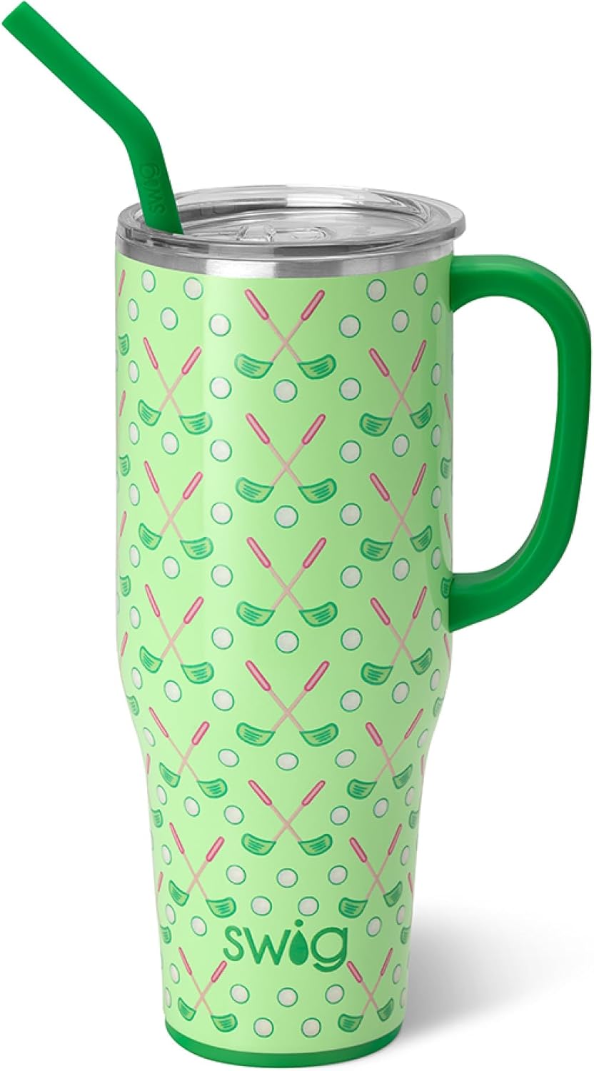 Swiglife 40oz Mega Mug - Insulated Tumbler with Handle & Straw