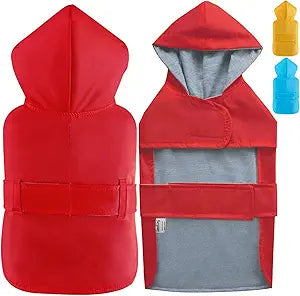 LeerKing Waterproof Dog Raincoat with Hood for All Sizes