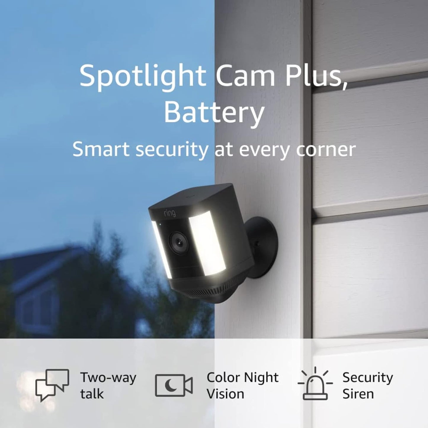 2022 Ring Spotlight Cam Plus - Color Night Vision