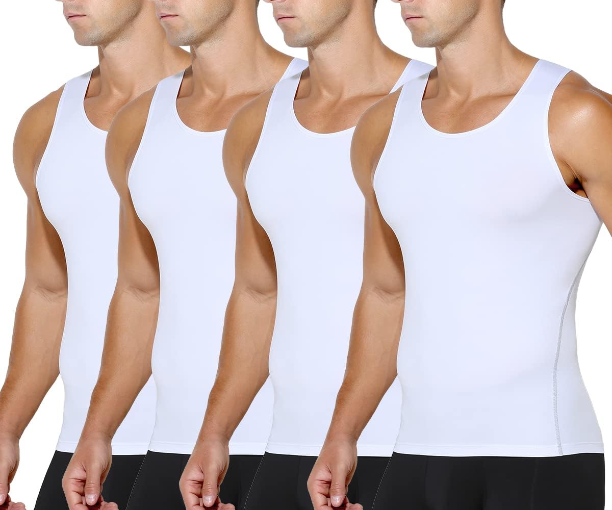 Men's Compression Muscle Undershirts for Slimming and Shaping