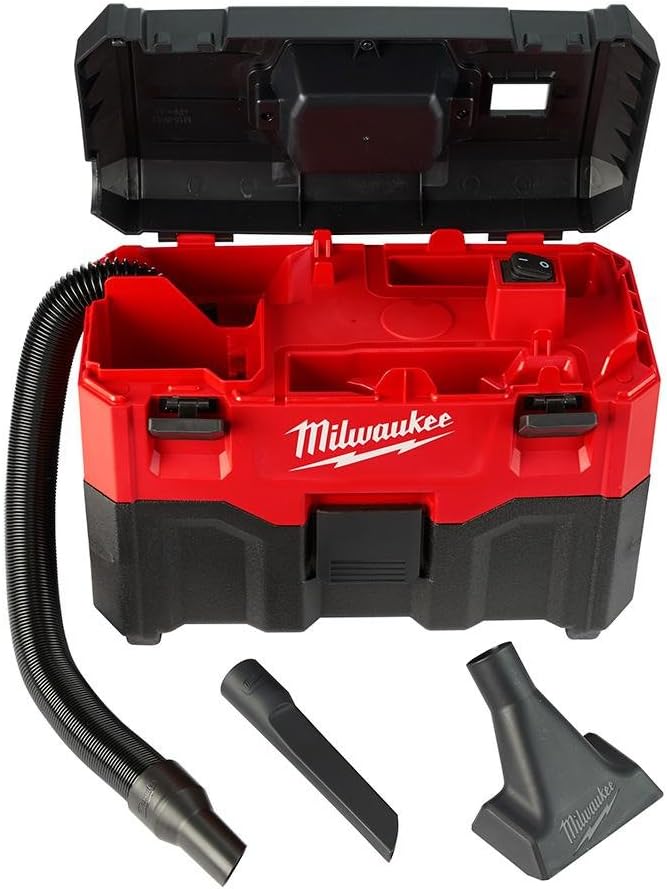 Milwaukee M18 2 Gal Cordless Wet/Dry Vacuum for Easy Cleanup