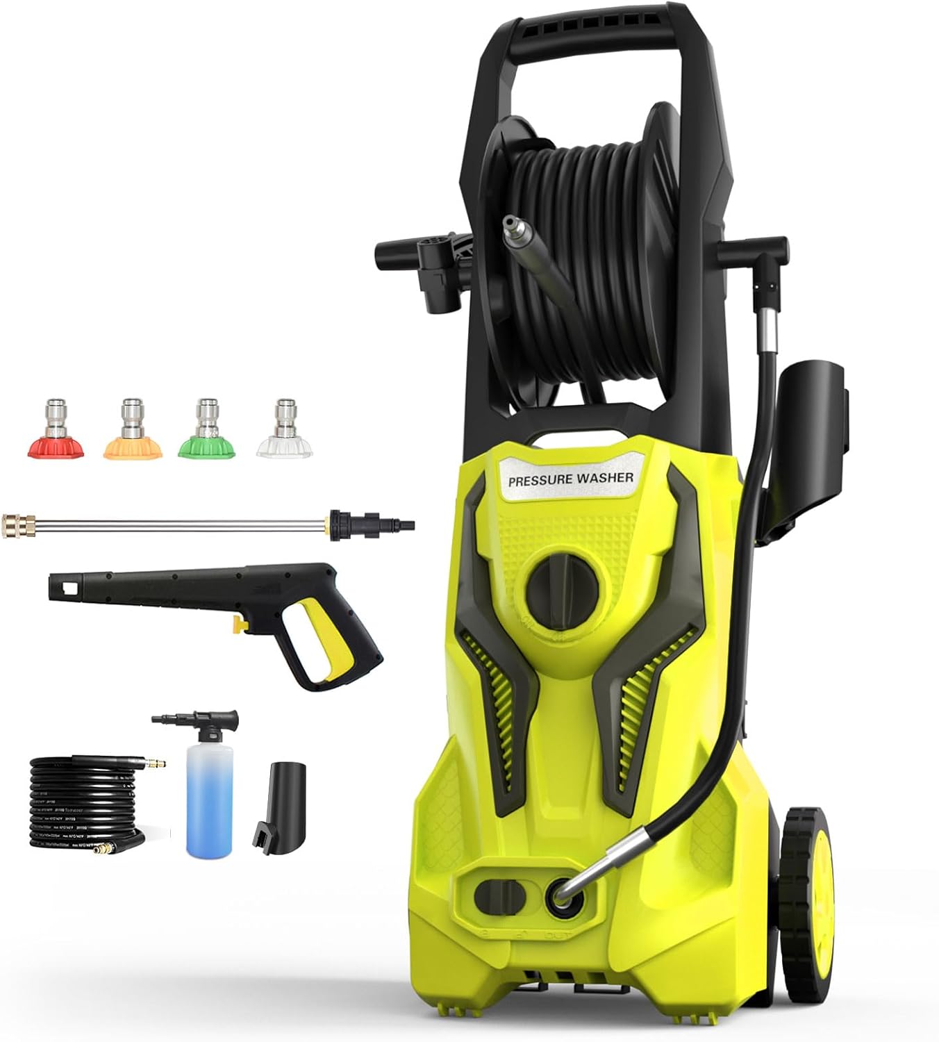 ZHUOLIN Electric Pressure Washer - Powerful 4800PSI Cleaning for Cars & Patios!