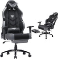 Big and Tall Gaming Chair with Footrest and 3D Armrests - Comfortable