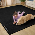 GORILLA GRIP Slip Resistant Plush Area Rug 4x6 - Soft, Washable
